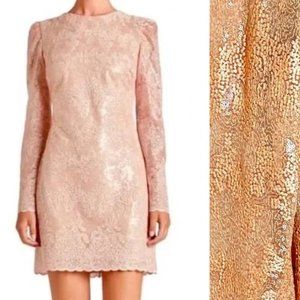 Dress The Population Aubrey Sequin Embellished Long Sleeve Shift Dress